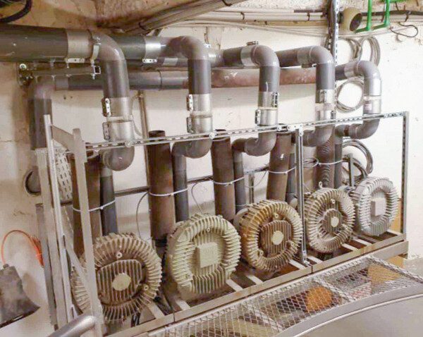 warehouse pneumatic tube system