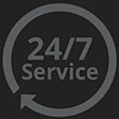 24/7 Servicebereitschaft